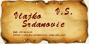 Vlajko Srdanović vizit kartica
